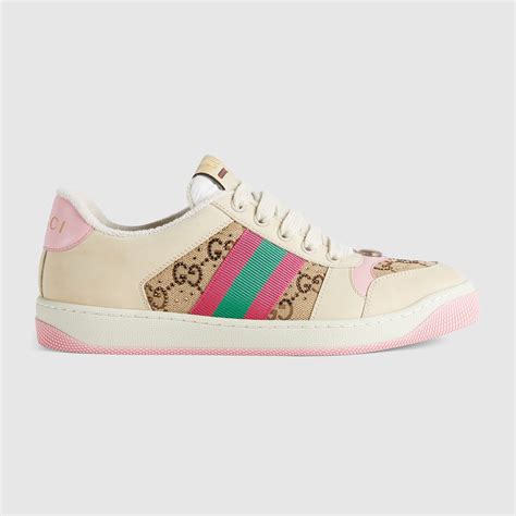 Women's Screener sneaker in Beige GG Canvas 